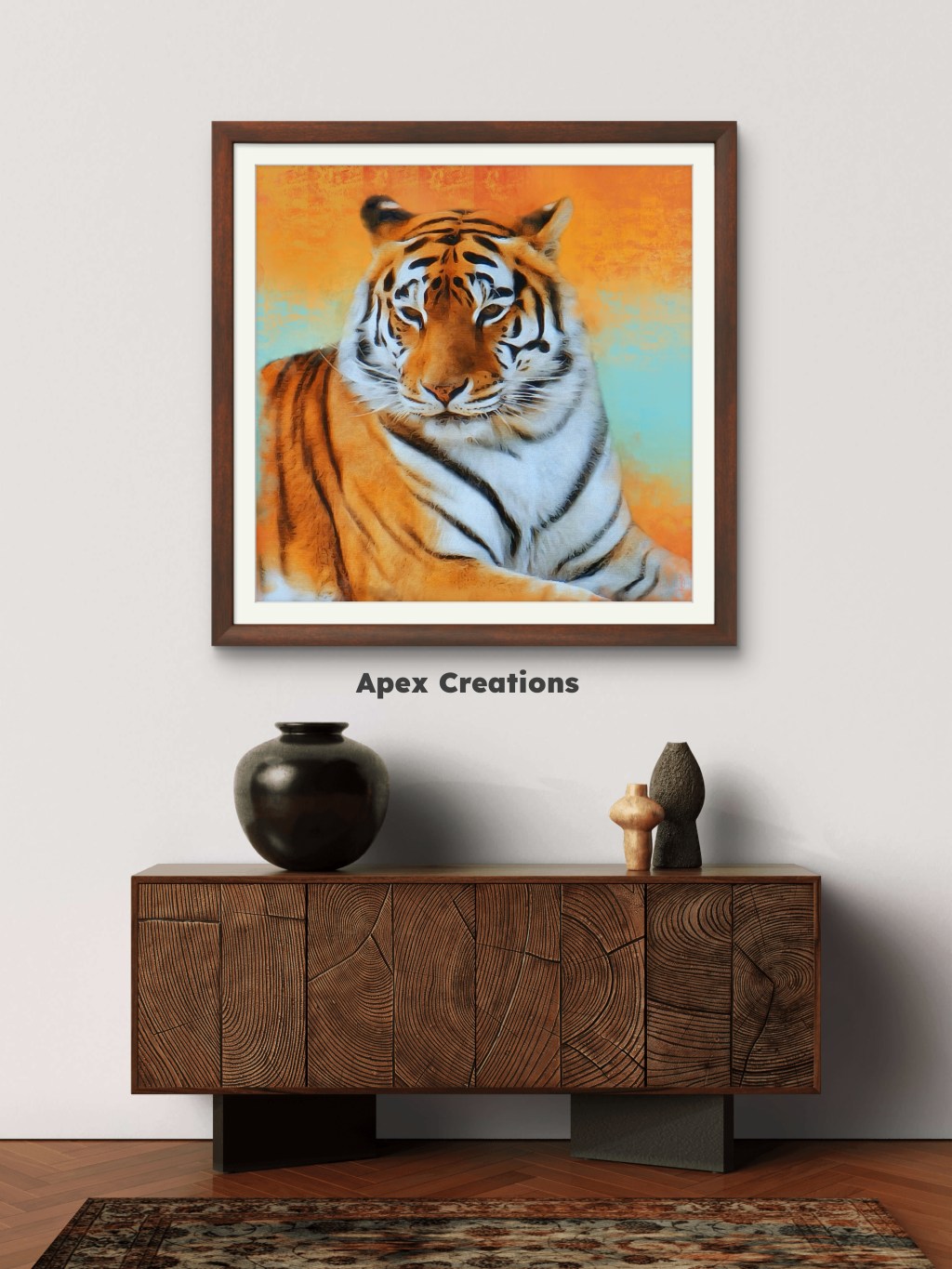 Eyes of tiger portrait