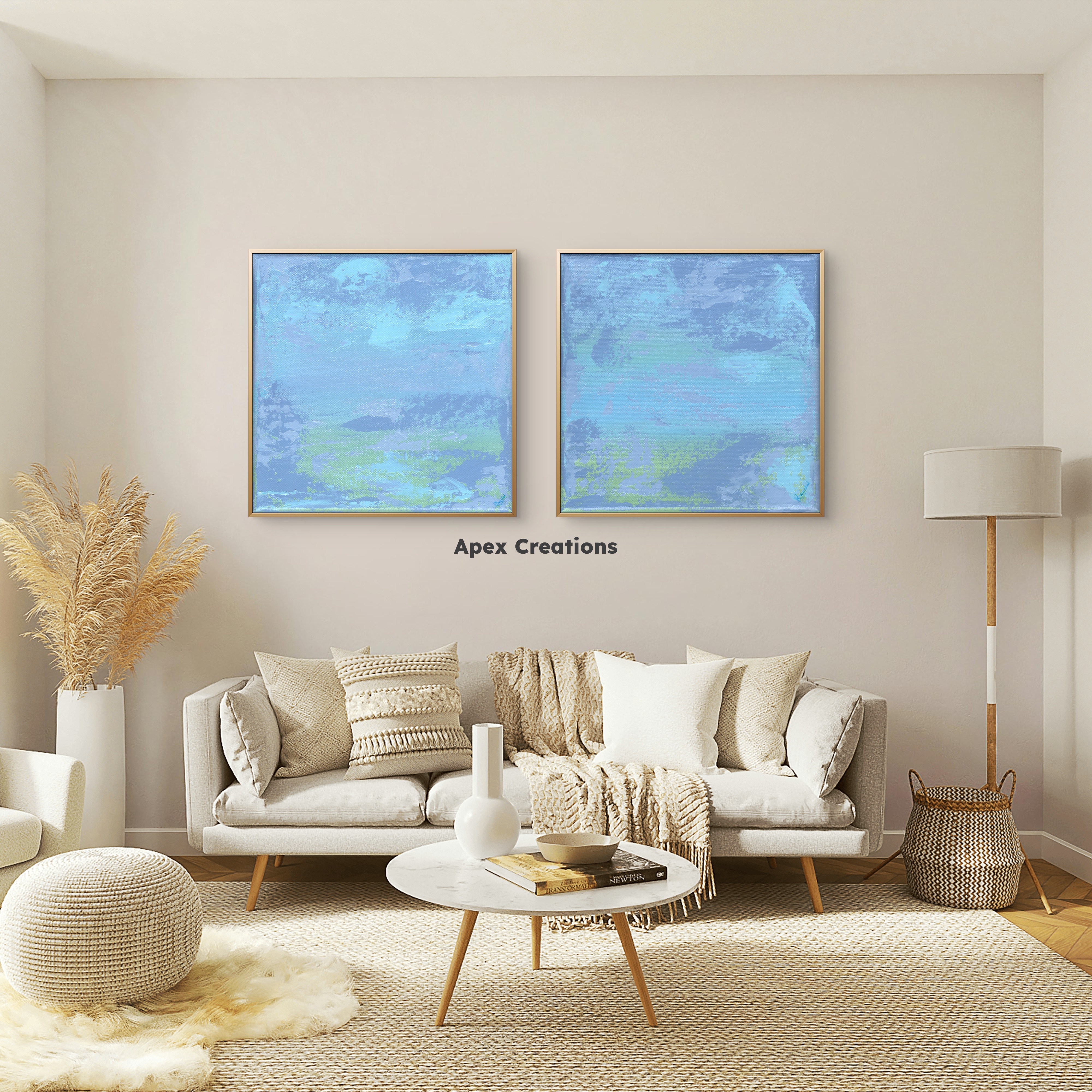 Tropical Abstract Art for living room